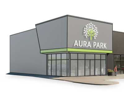 Parki handlowe w&nbsp;realizacji - Aura Park
