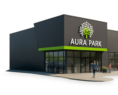 Parki handlowe w&nbsp;realizacji - Aura Park